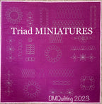DMQuilting Triad Miniatures 3pc Template Set