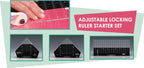 Westalee Design Adjustable Locking Ruler 3pc Starter Set