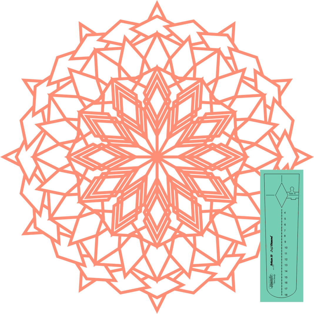 Westalee Design Artisan Curve Templates- Diamonds