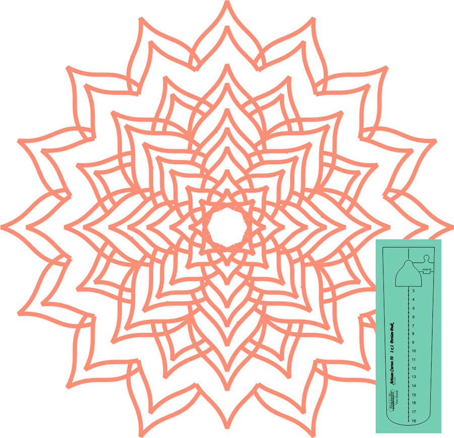 Westalee Design Artisan Curve Templates- Persian Peak