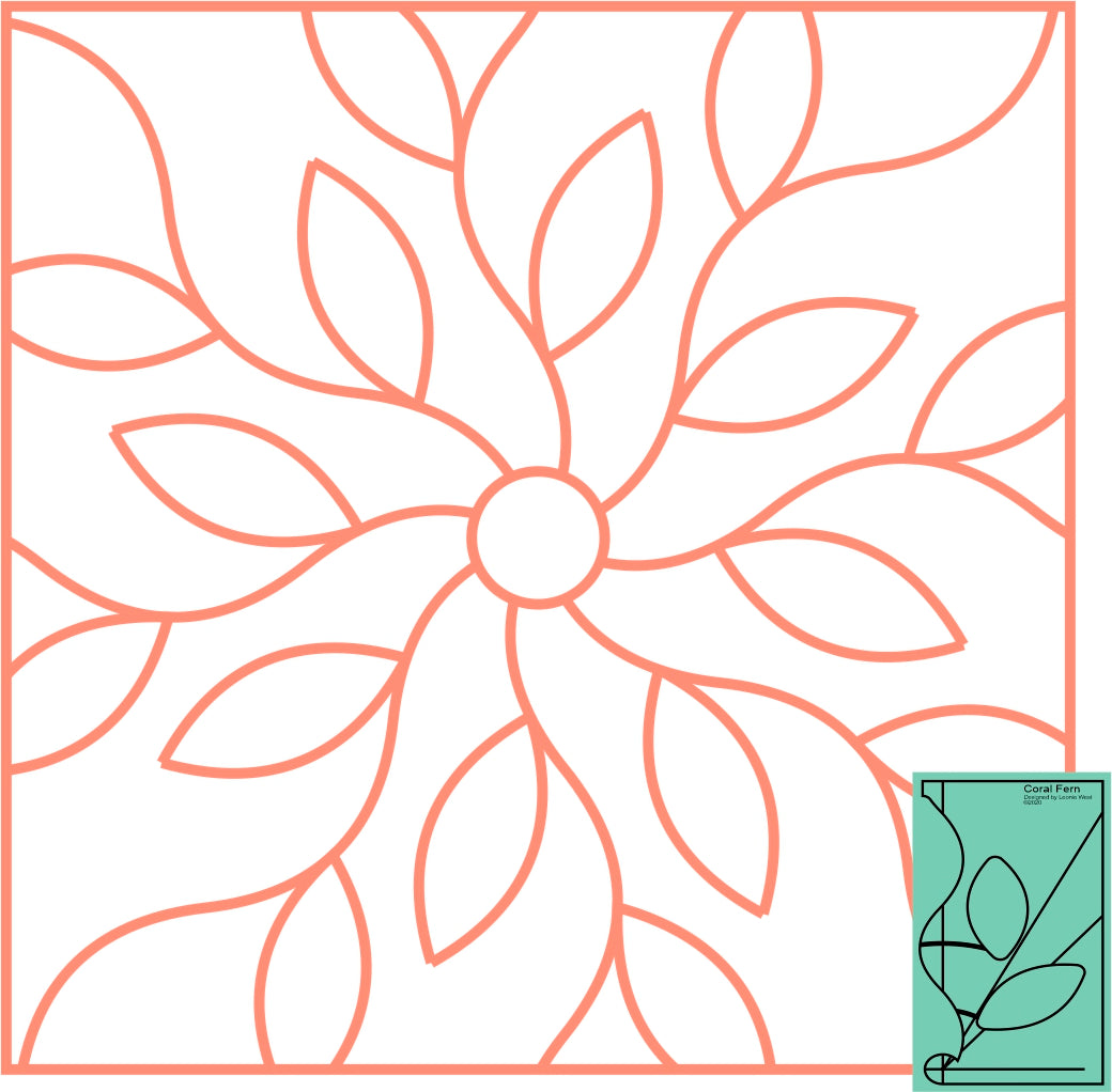 Westalee Design Coral Fern Template
