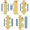 Westalee Design Clamshell Template Starter Set -5 Piece