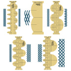 Westalee Design Clamshell Template Starter Set -5 Piece