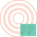 Westalee Design Circles On Quilts Template Set 1 – (2″ – 12″)