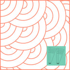 Westalee Design Circles On Quilts Template Set 5 (12.5″ – 17.5″)