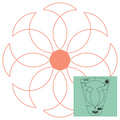 Westalee Design Circles On Quilts Spinning Wheel #1 Template