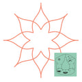 Westalee Design Circles On Quilts Spinning Wheel #21 Template
