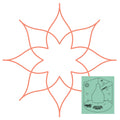 Westalee Design Circles On Quilts Spinning Wheel #22 Template