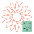 Westalee Design Circles On Quilts Spinning Wheel #24 Template