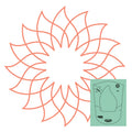 Westalee Design Circles On Quilts Spinning Wheel #28 Template
