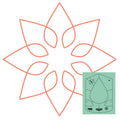 Westalee Design Circles On Quilts Spinning Wheel #34 Template