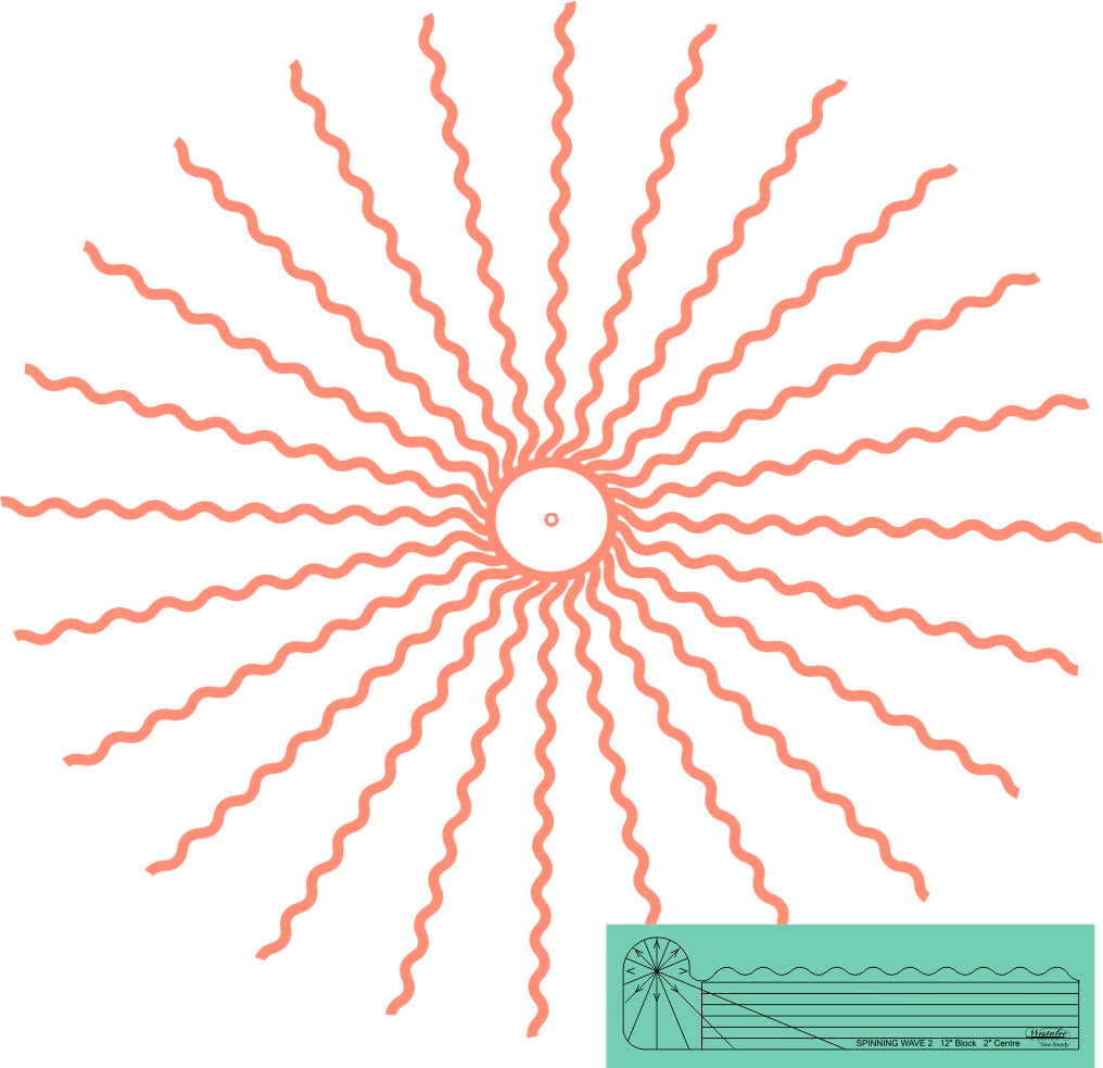 Westalee Design Spinning Waves Template #2