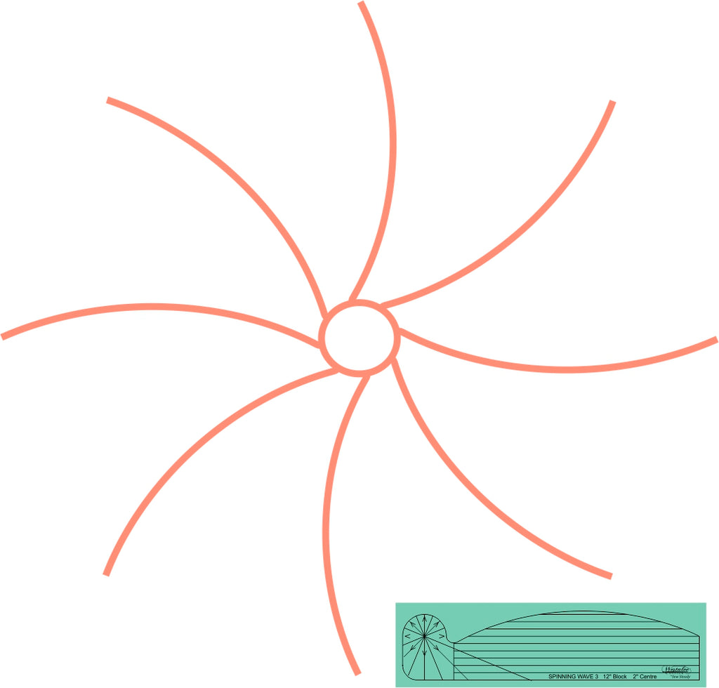 Westalee Design Spinning Waves Template #3