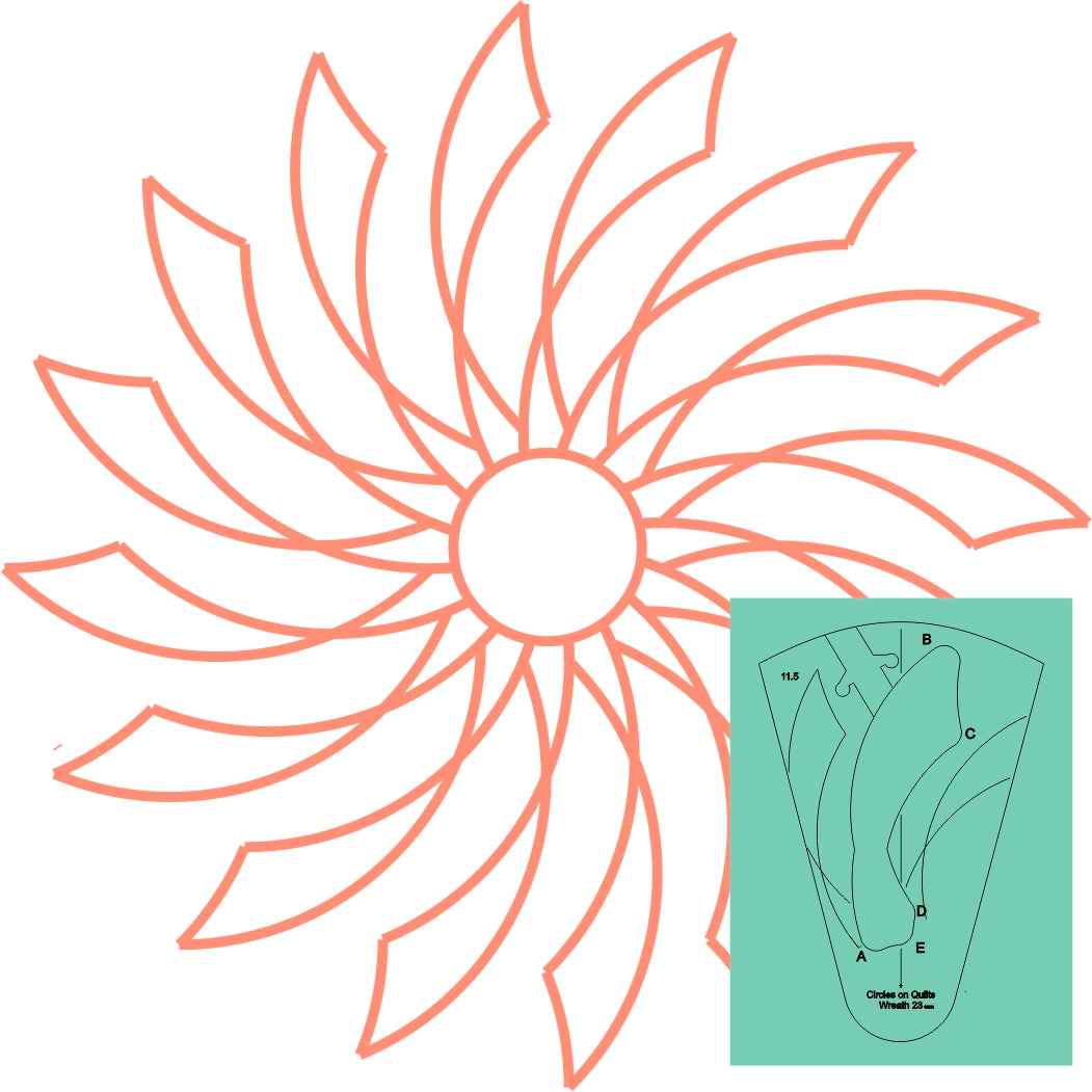 Westalee Design Wreath #23 Template