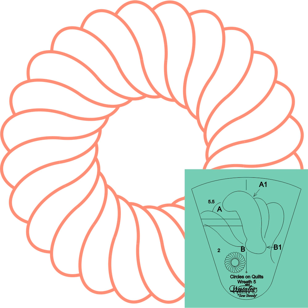 Westalee Design Wreath #5 Template