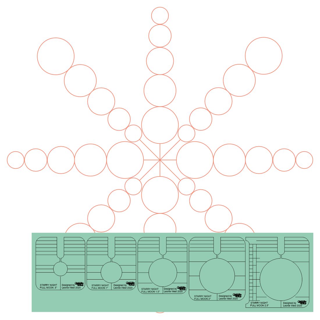 Westalee Design Full Moon Templates
