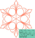 Westalee Design Grand Leaf 7pc Template Set