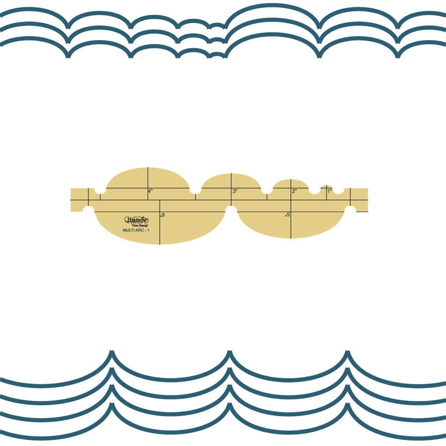 Westalee Design Multi Arc Rulers-Shallow Ovals