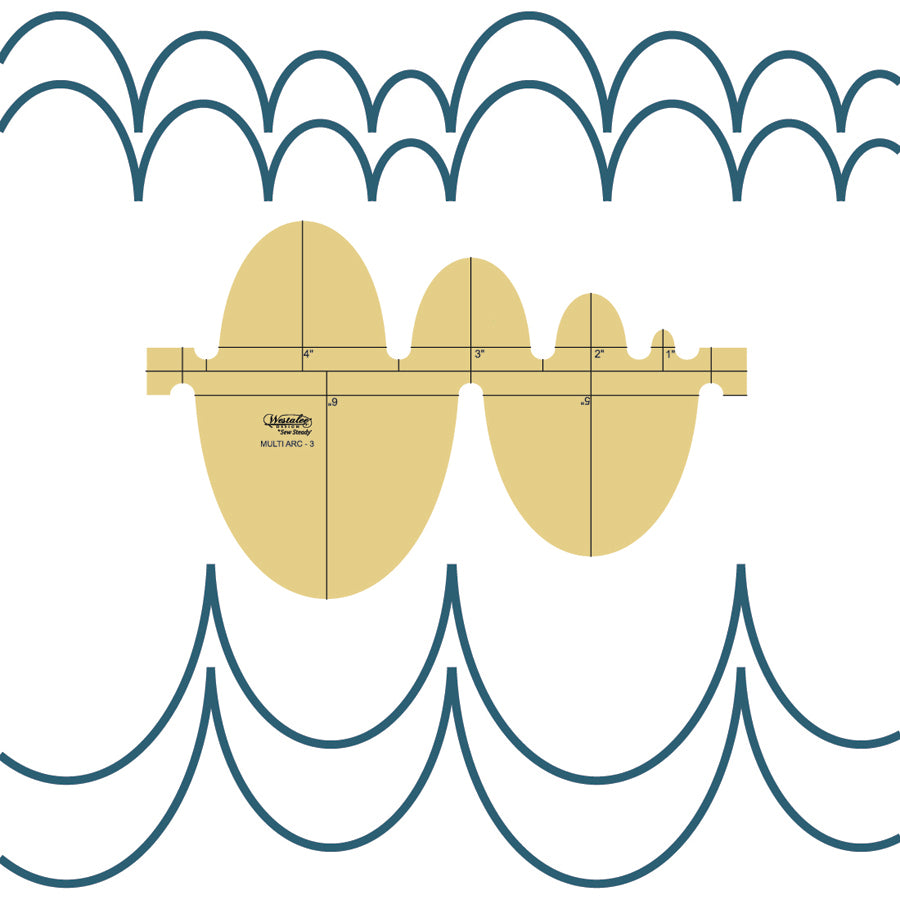 Westalee Design Multi Arc Rulers-Deep Ovals