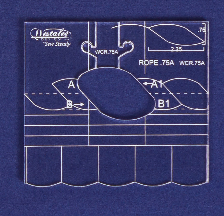 Westalee Design 0.75″ Continuous Rope and Echo Template