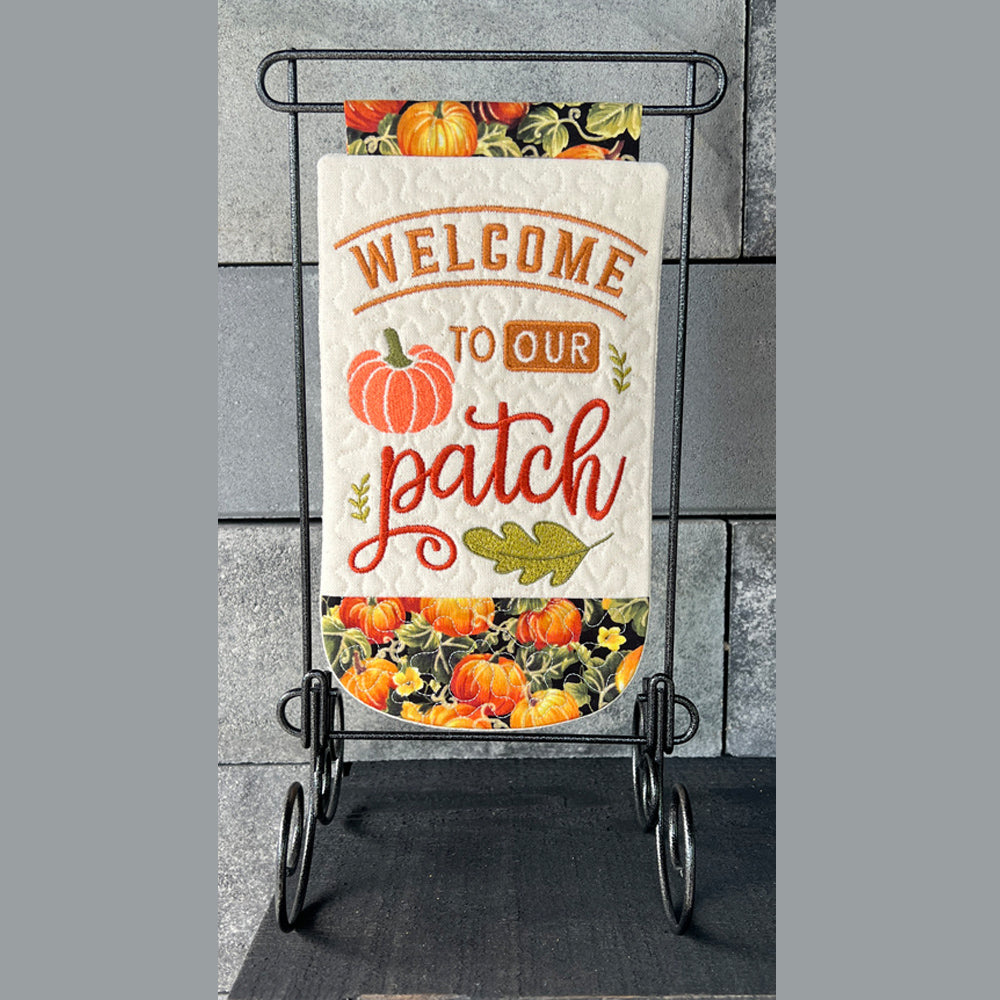 Embroidery Garden Welcome to Our Patch Hanging included in Mini Hangings Bundle