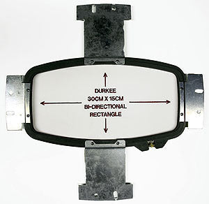 Durkee 30cm x 15cm Rectangular Hoop, 400 Needle Spacing, ZSK Compatible product image