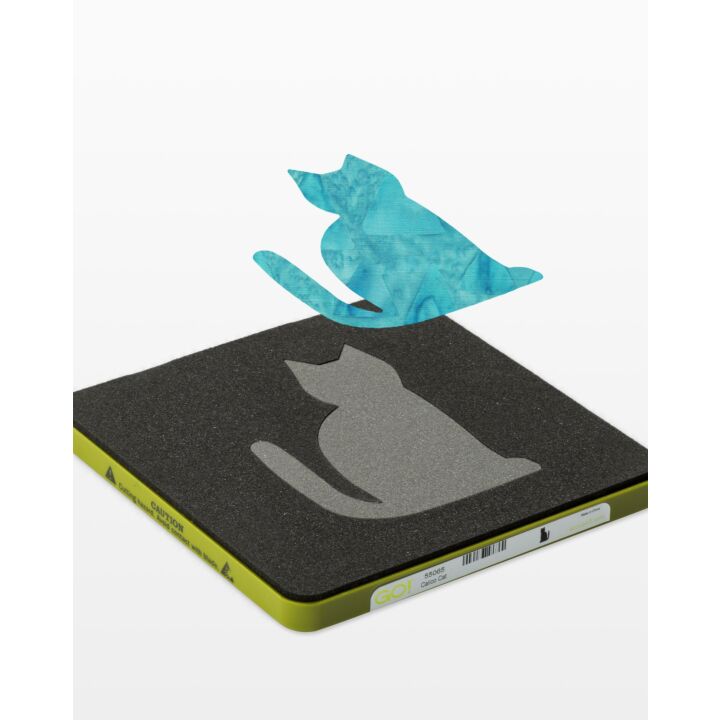 GO! Calico Cat Die (SKU 55065) — fabric tall