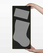 Cutting stocking fabric with the AccuQuilt GO! Santa Stocking Die