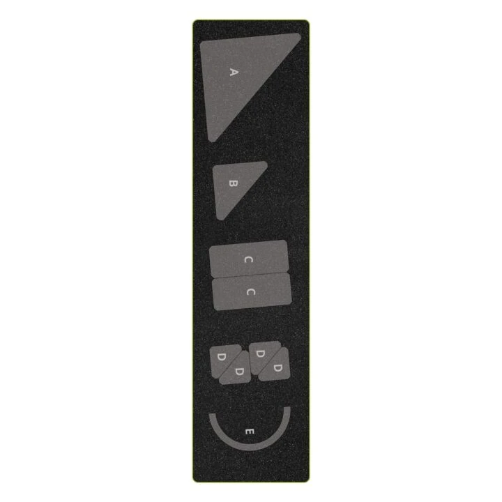 Top view of AccuQuilt GO! Basket 6-inch finished cutting die, SKU 55941