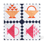 Finished quilt example made with AccuQuilt GO! Basket die, SKU 55941