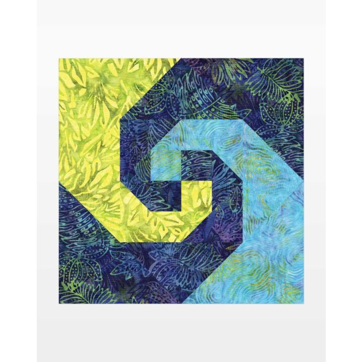 AccuQuilt GO! Snail’s Trail-8" Finished Die 55196 finished quilt block
