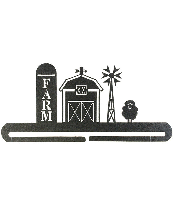 Ackfeld 12-inch Barn and Silo Quilt Hanger – Charcoal
