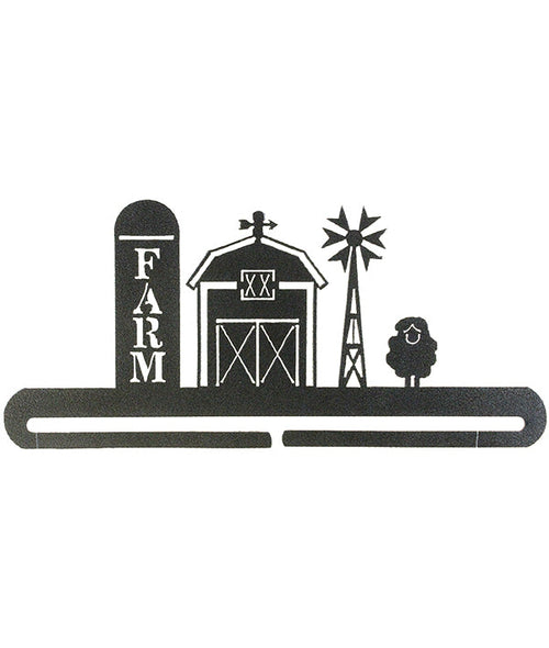 Ackfeld 12-inch Barn and Silo Quilt Hanger – Charcoal