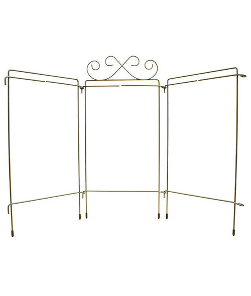 Ackfeld 6 × 12-inch Scroll Tabletop Triptych Stand – Silver