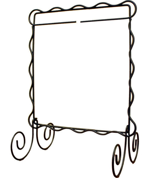 Ackfeld 6 × 6-inch Scalloped Single Display Stand – Silver Texture