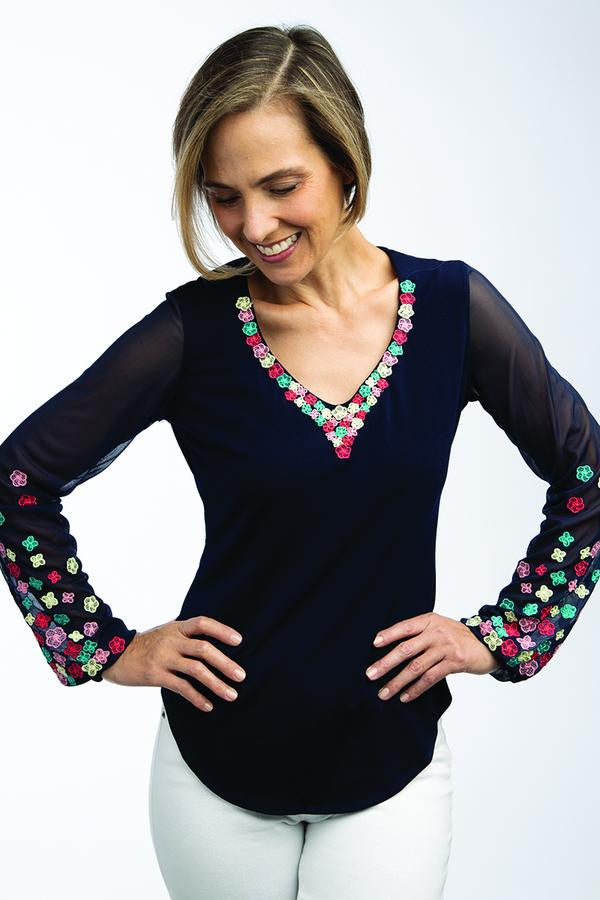 Bella Knit Top paper pattern finished garment