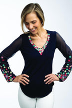 Bella Knit Top paper pattern finished garment