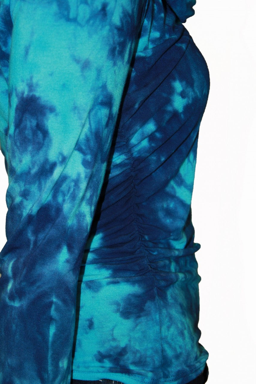 Angela Wolf Ruched-T side ruching detail