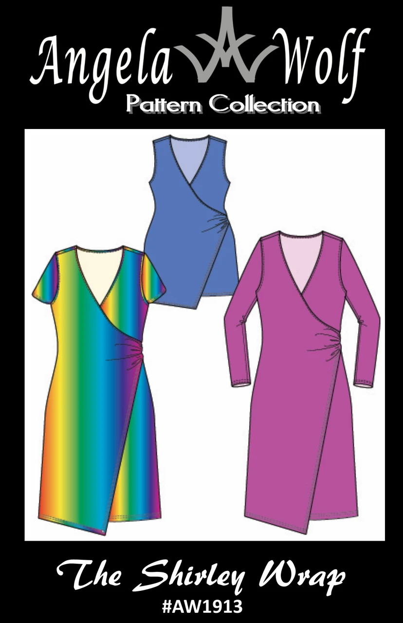 Angela Wolf The Shirley Wrap Top and Dress AW1913 sewing pattern cover