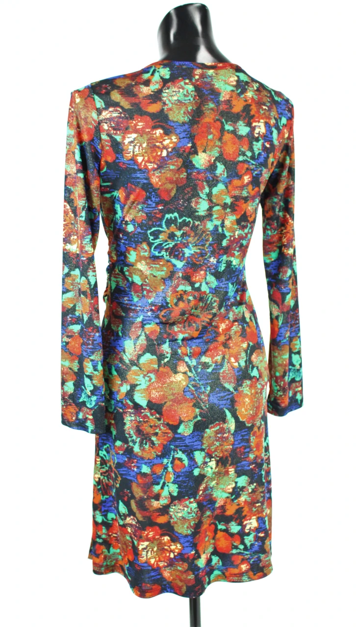 Back view of the floral Shirley Wrap Dress