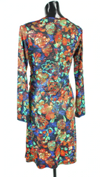 Back view of the floral Shirley Wrap Dress