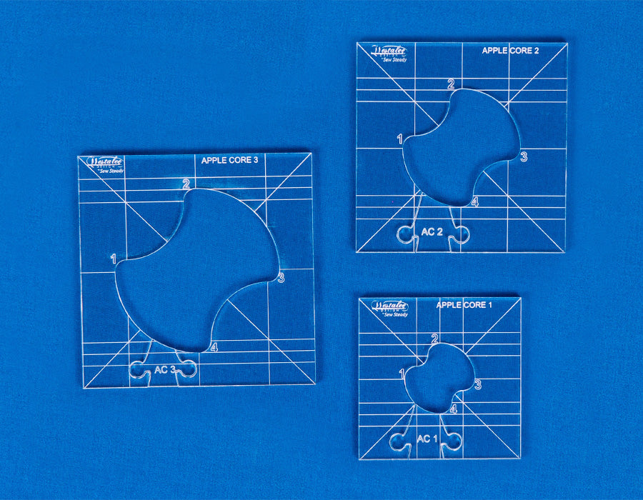 Westalee Design Apple Core Template 3pc Set