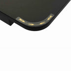 Close-up of decorative corner arrow detailing on Arrow Heavyweight Sewing Table 611F surface