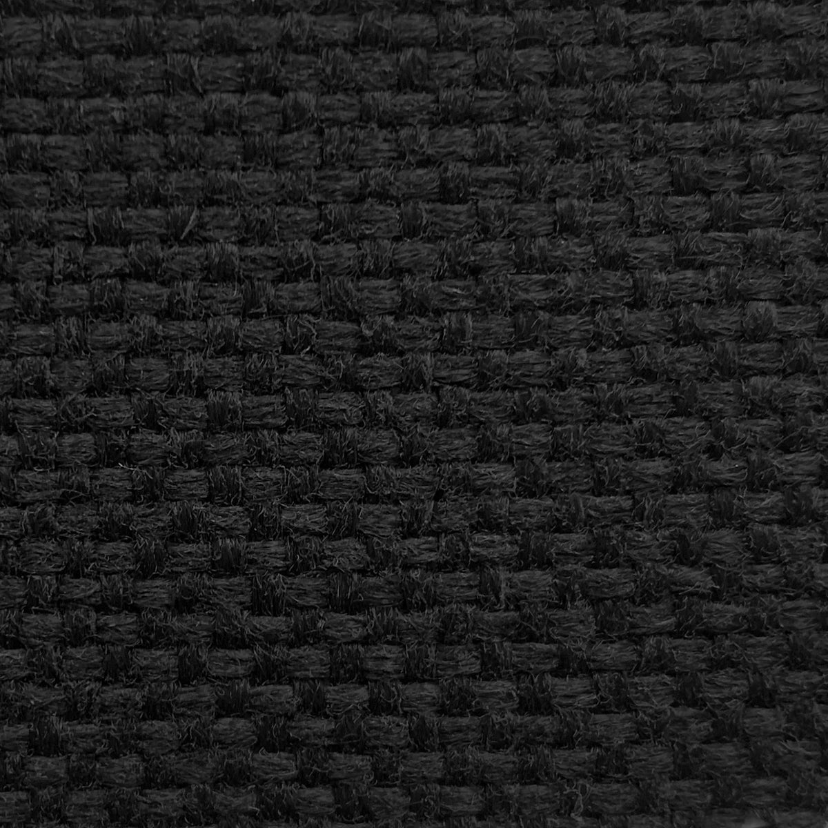 Baroness Black fabric close-up – textured woven black upholstery used on Arrow Hydraulic Sewing Chair.