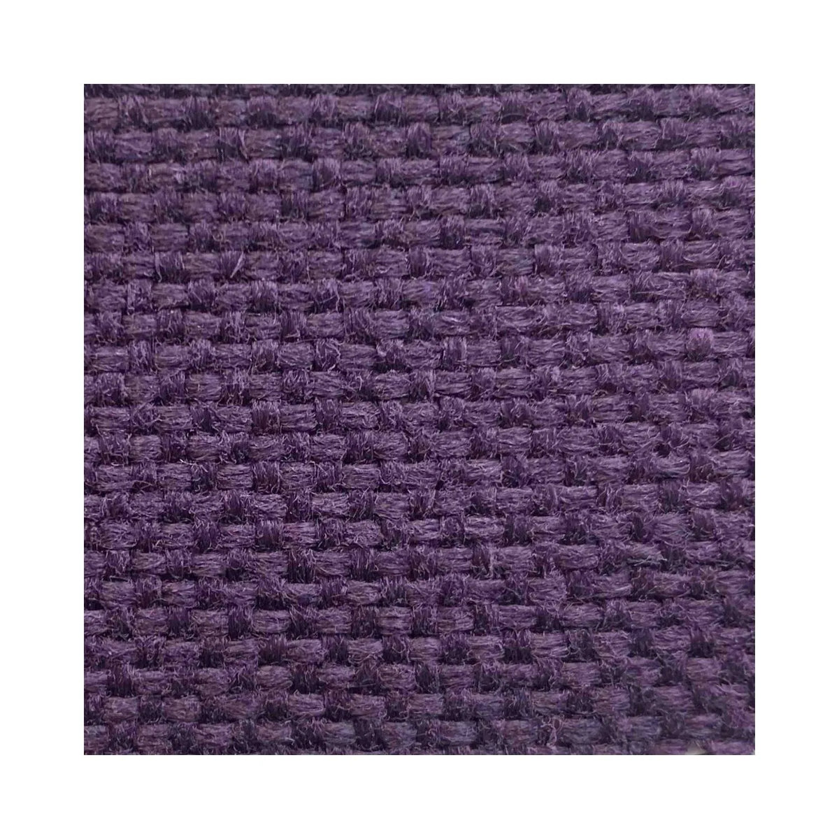 Royal Purple fabric close-up – textured woven purple upholstery used on Arrow Hydraulic Sewing Chair.