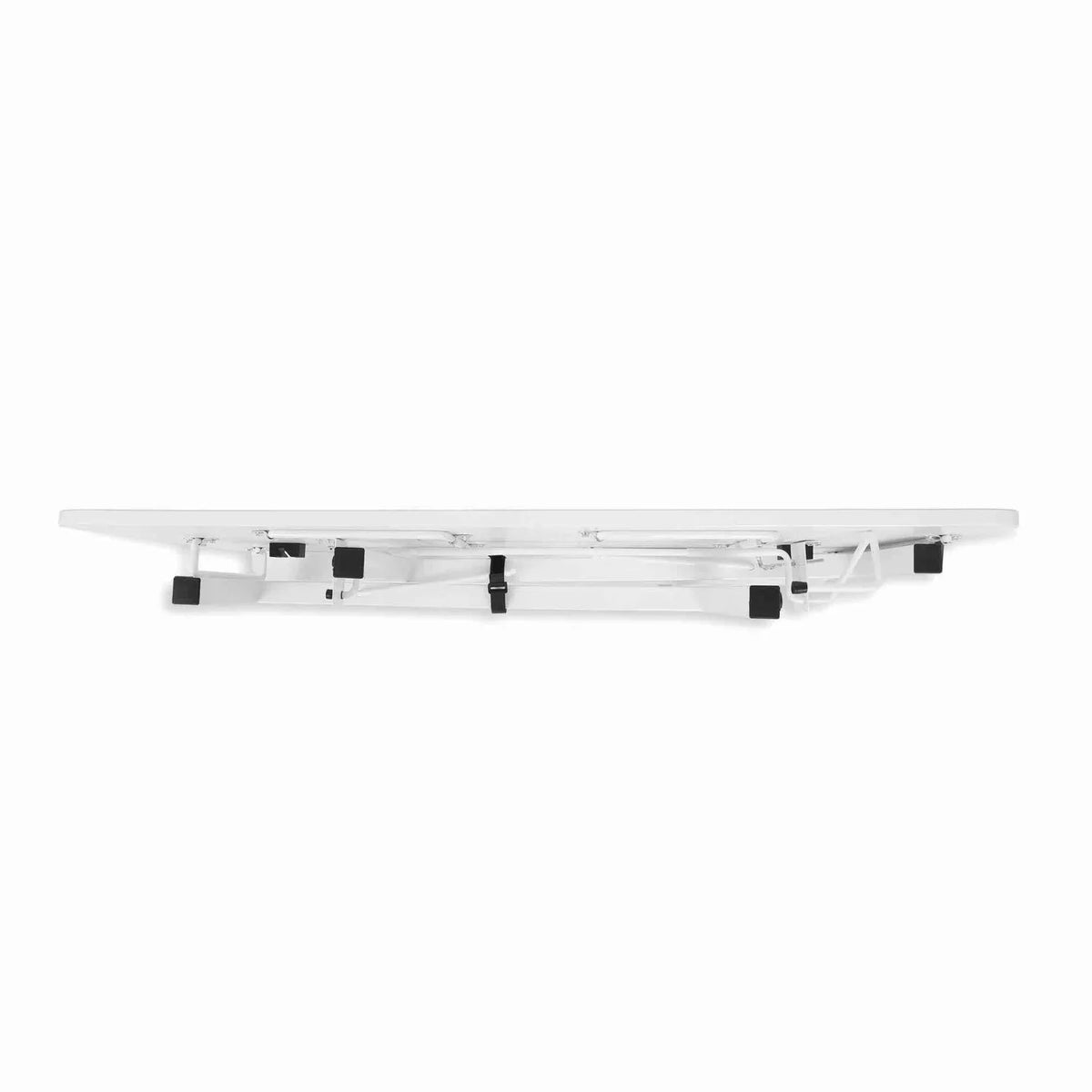 Folded Arrow Sewing Gidget I Sewing Table 601 showing compact flat storage profile for easy under-bed organization.