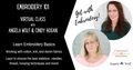 Embroidery 101 online course with Angela Wolf and Cindy Hogan