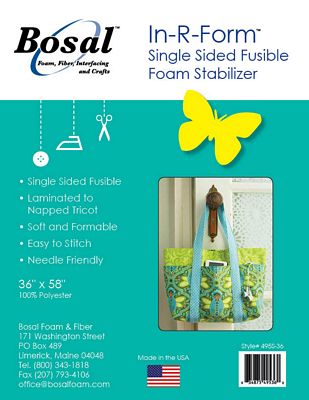 Bosal In-R-Form Single-Sided Fusible Foam – 36 × 58 inches