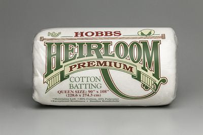 Hobbs Heirloom 80/20 Batting – Natural Queen, 90 × 108 inches