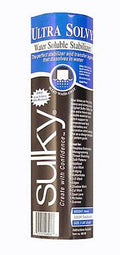 Sulky Ultra Solvy Water-Soluble Stabilizer – 7⅞ inches × 8 yards